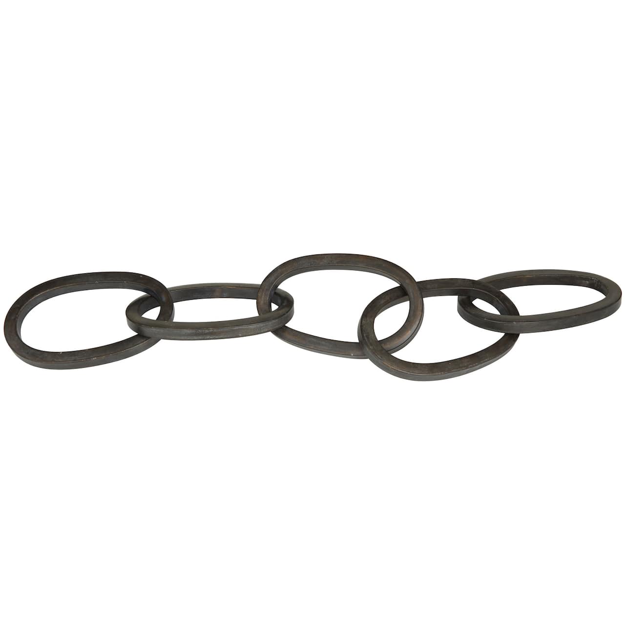 CosmoLiving by Cosmopolitan 3ft. Metal Chain Sculpture